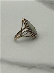 14K Tear Drop Vintage Cameo Ring Yellow Gold 4.5g Size 7.5